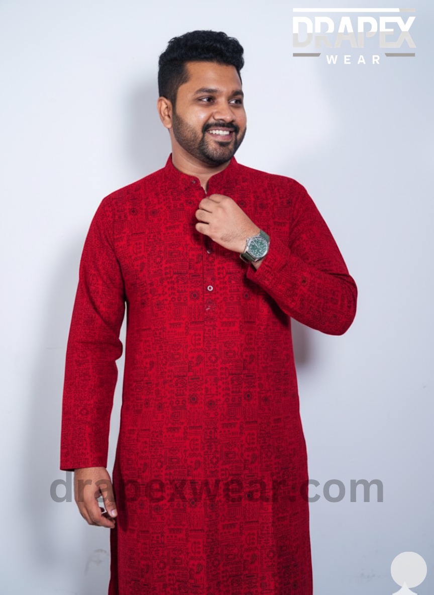 premium cotton screen print panjabi (code ok 004) premium cotton screen print panjabi (code ok 004)
